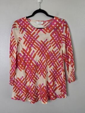 Noen Niamh Printed Striped Spring/Summer Blouse
